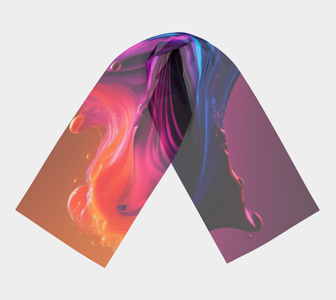 Blue Lavender Silk Scarf