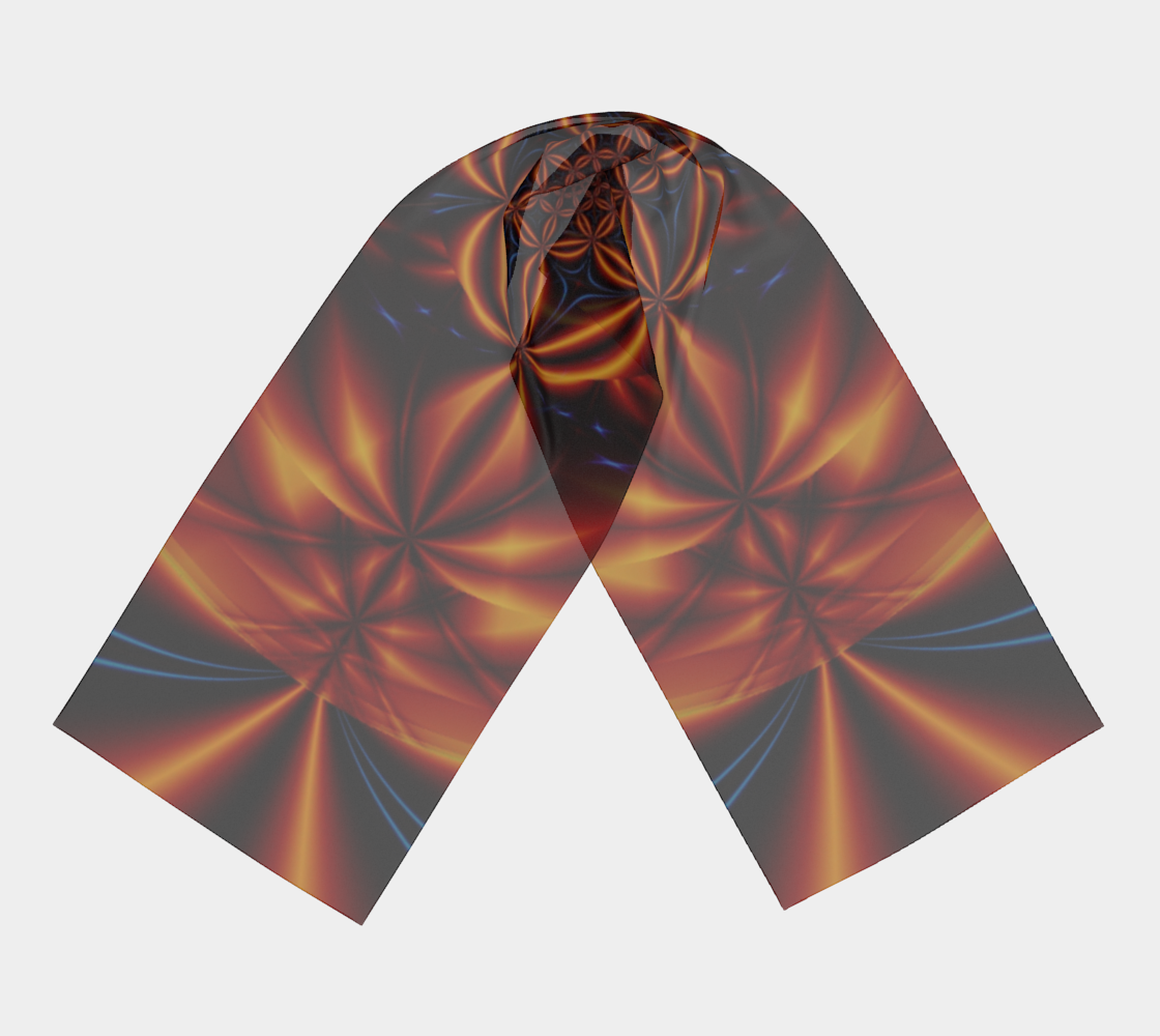 Burnt Orange Silk Scarf