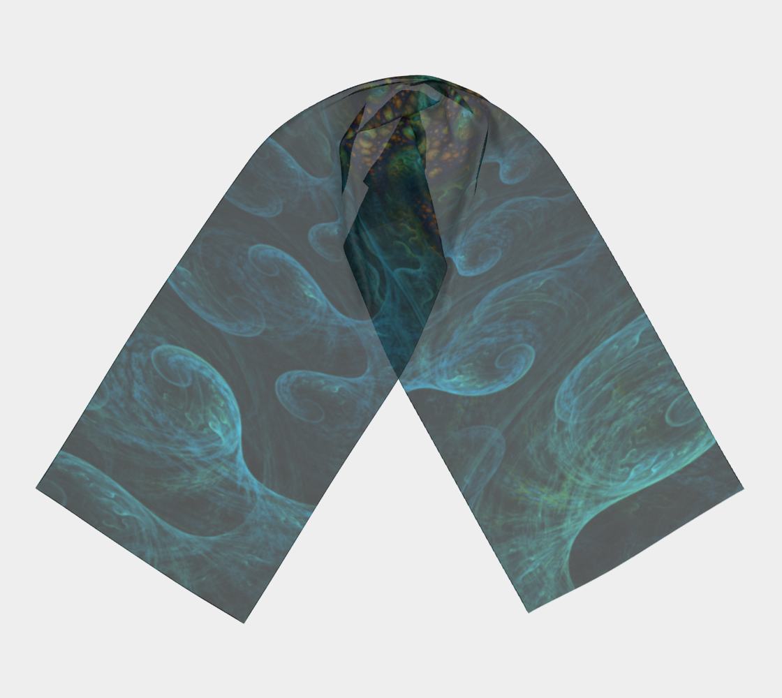 Aqua Marine Silk Scarf