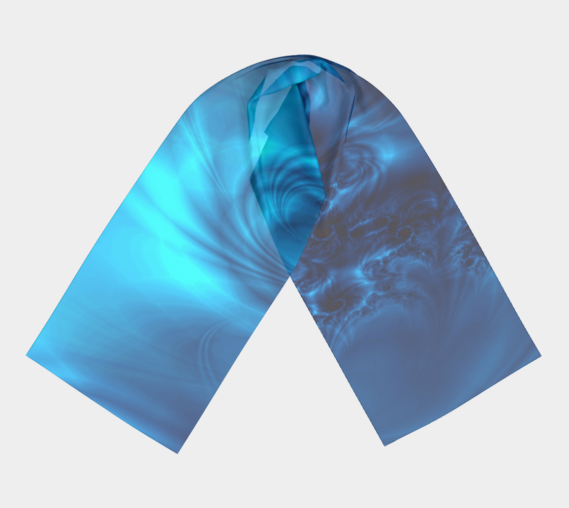 Electric Blue Silk Scarf