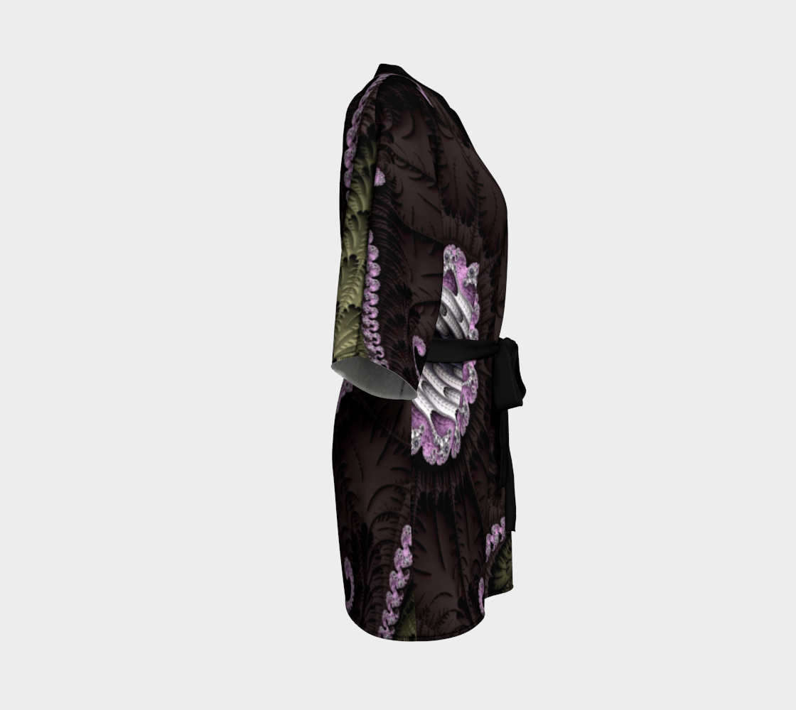 Chocolate Dream Silk Kimono Robe Dressing Gown