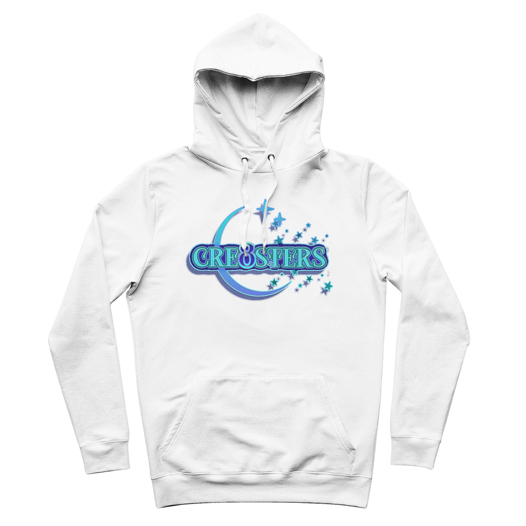 Cre8sters 100% Organic Cotton Hoodie w/ Front Pouch Pocket