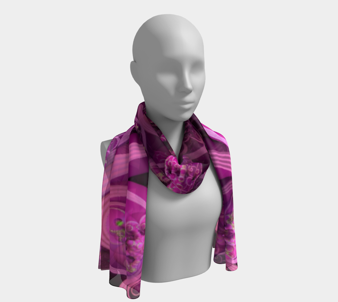 Hot Pink Silk Scarf