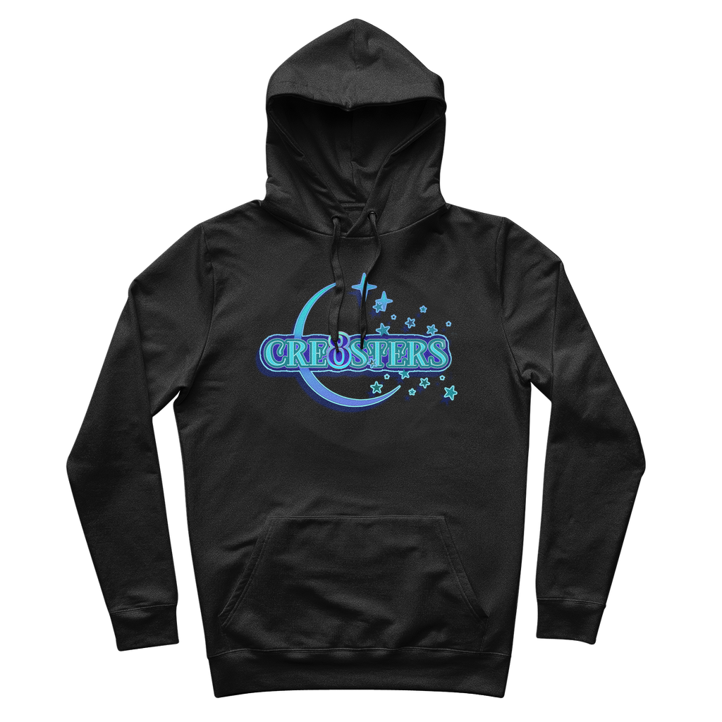 Cre8sters 100% Organic Cotton Hoodie w/ Front Pouch Pocket