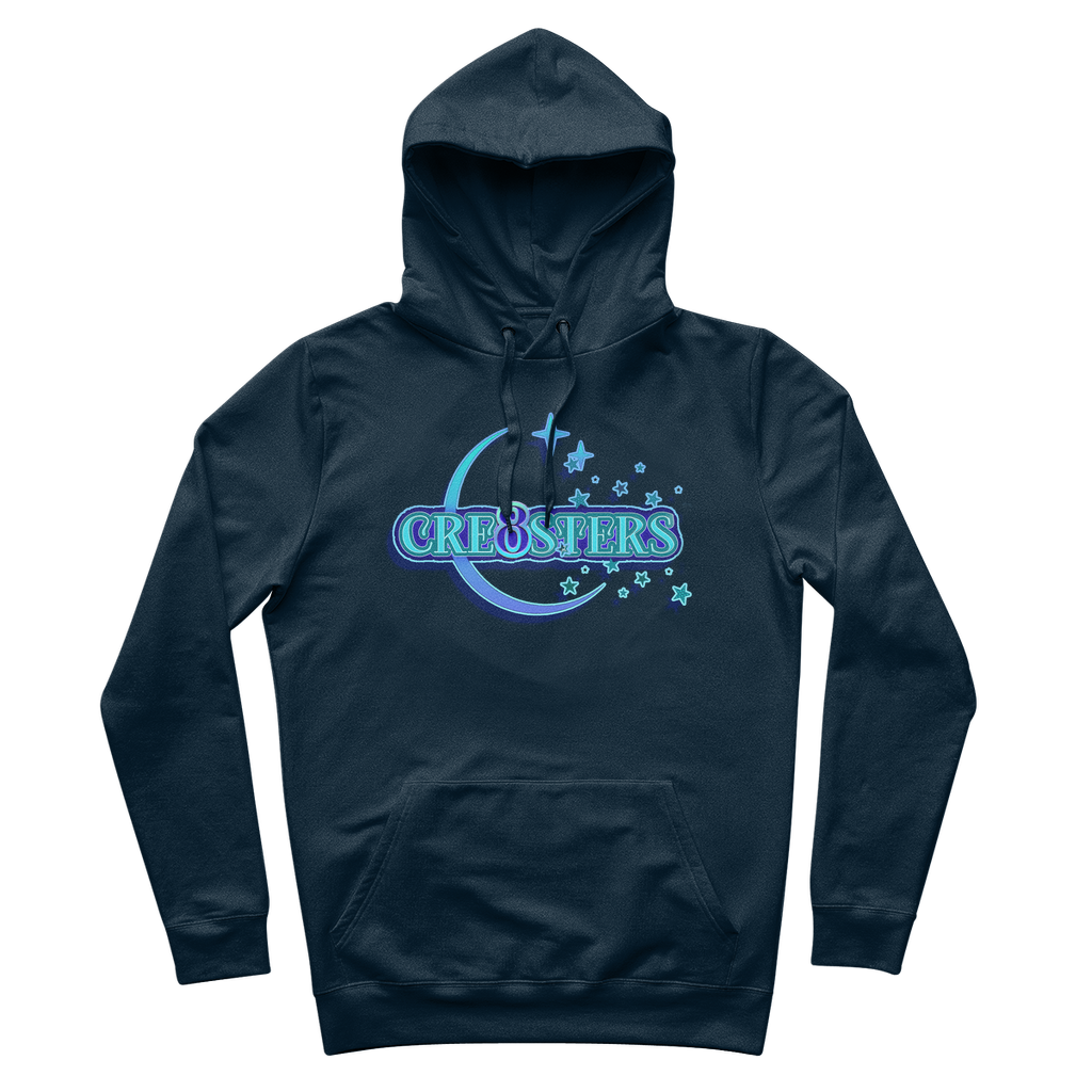 Cre8sters 100% Organic Cotton Hoodie w/ Front Pouch Pocket