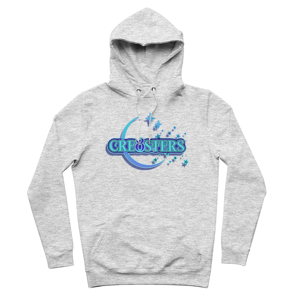 Cre8sters 100% Organic Cotton Hoodie w/ Front Pouch Pocket
