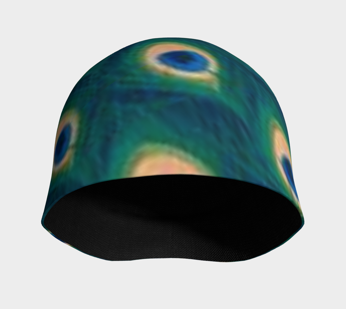 Peacocking Green Beanie
