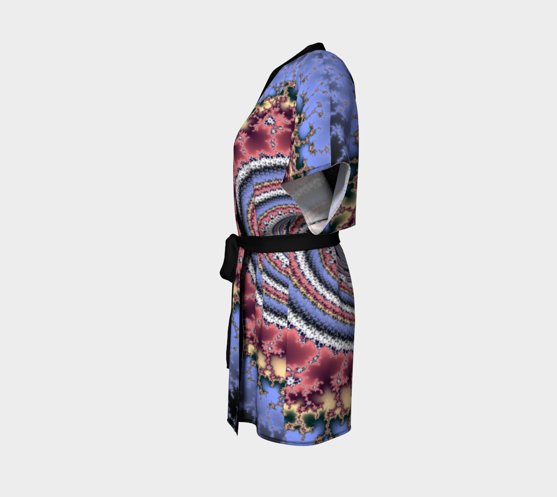 Heritage Custom Silk Robe Kimono by frACTalACTions where Silk Looks its Best