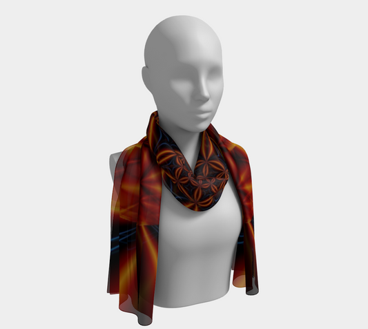 Burnt Orange Silk Scarf