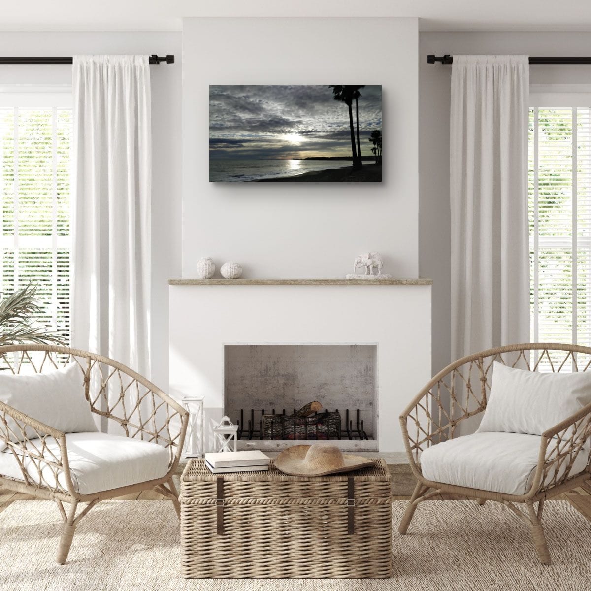 Palm Sunset Wall art