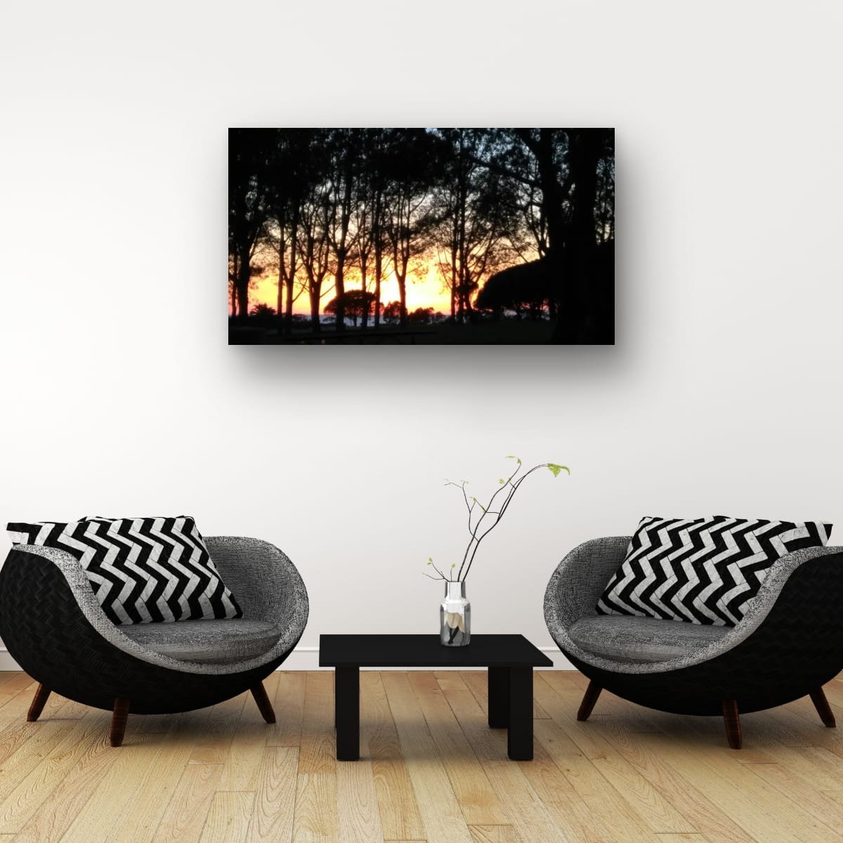 Forest Sunset Wall art
