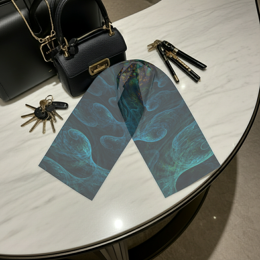Aqua Marine Silk Scarf