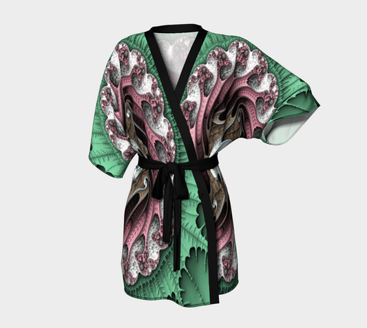 Rose Garden Silk Kimono Robe -  Silk Never Looked So Good!