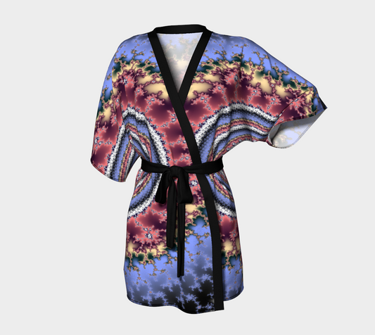 Heritage Custom Silk Robe Kimono by frACTalACTions where Silk Looks its Best