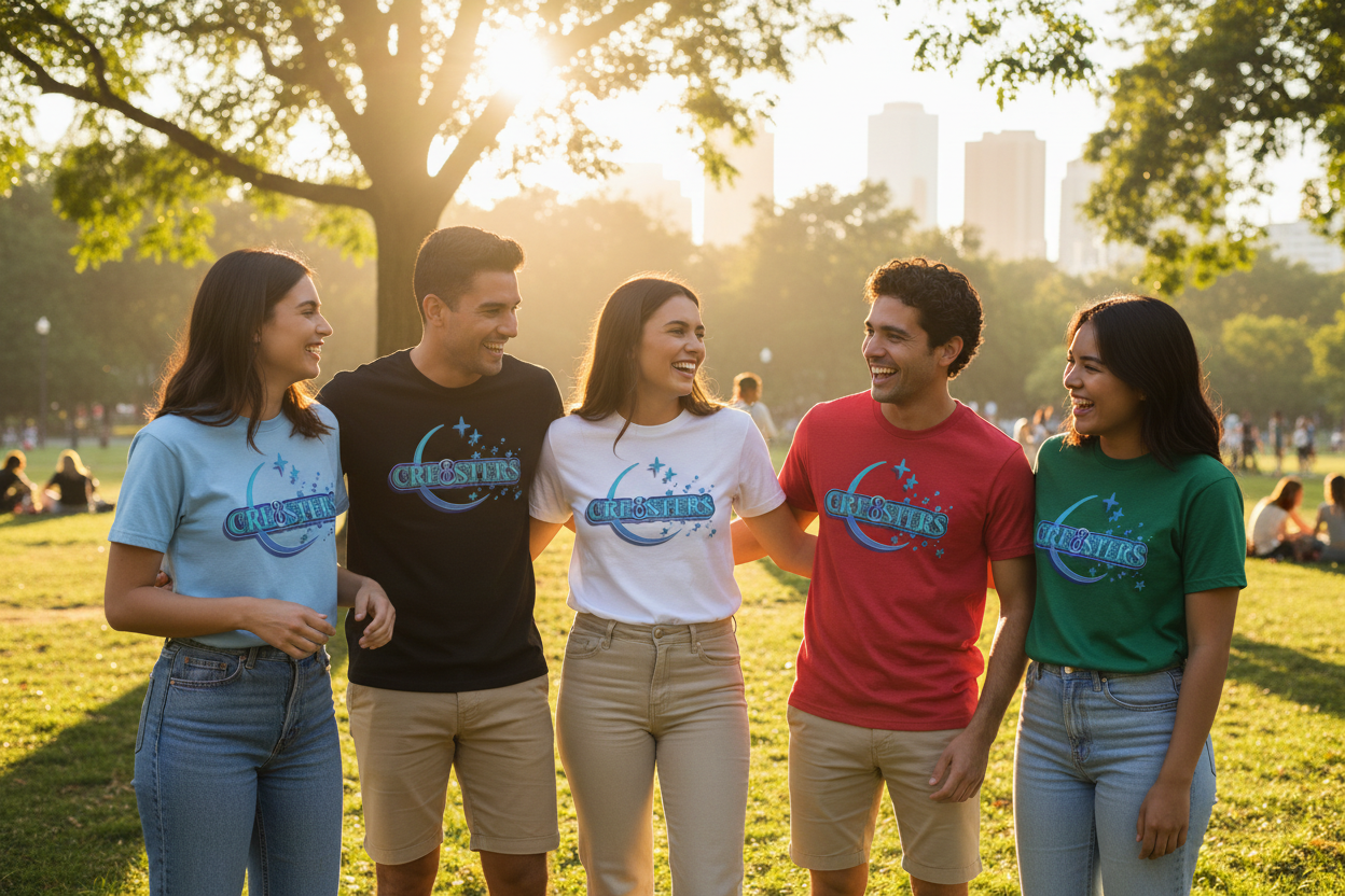 Cre8sters Classic T-Shirt Group Lifestyle