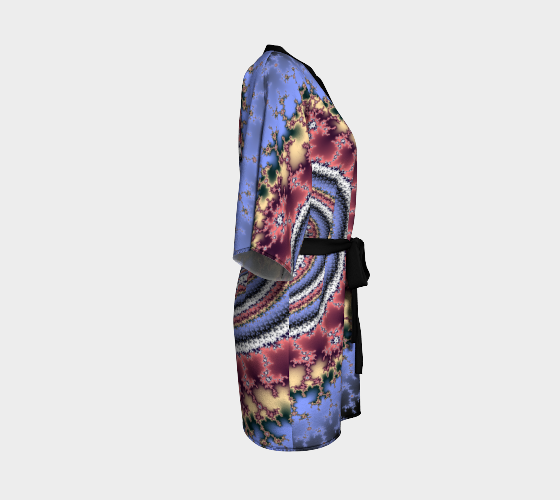 Heritage Custom Silk Robe Kimono by frACTalACTions where Silk Looks its Best