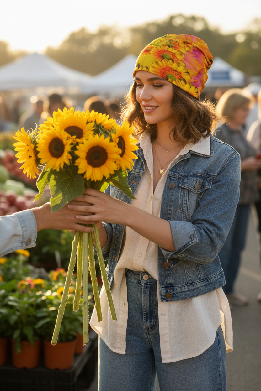 Fractal Flower Power Beanie