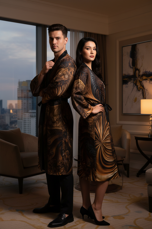 Golden Stage Robe Couple