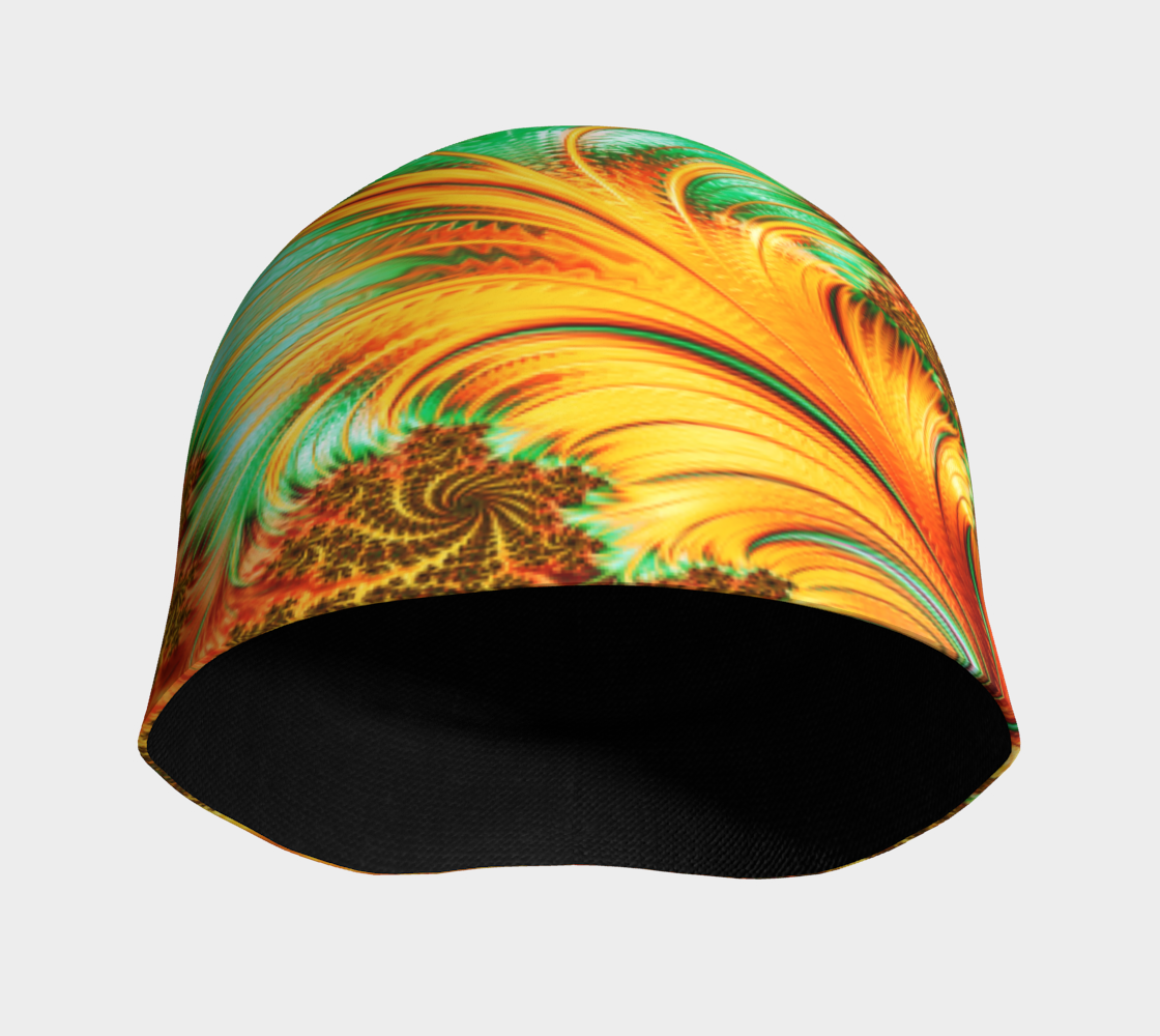 Fractal CAPS FAB Vibe Green Orange (Baby, Youth, Adult) Beanie