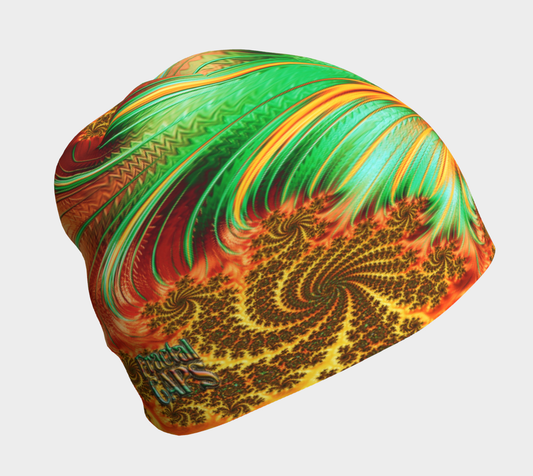 Fractal CAPS FAB Vibe Green Orange (Baby, Youth, Adult) Beanie