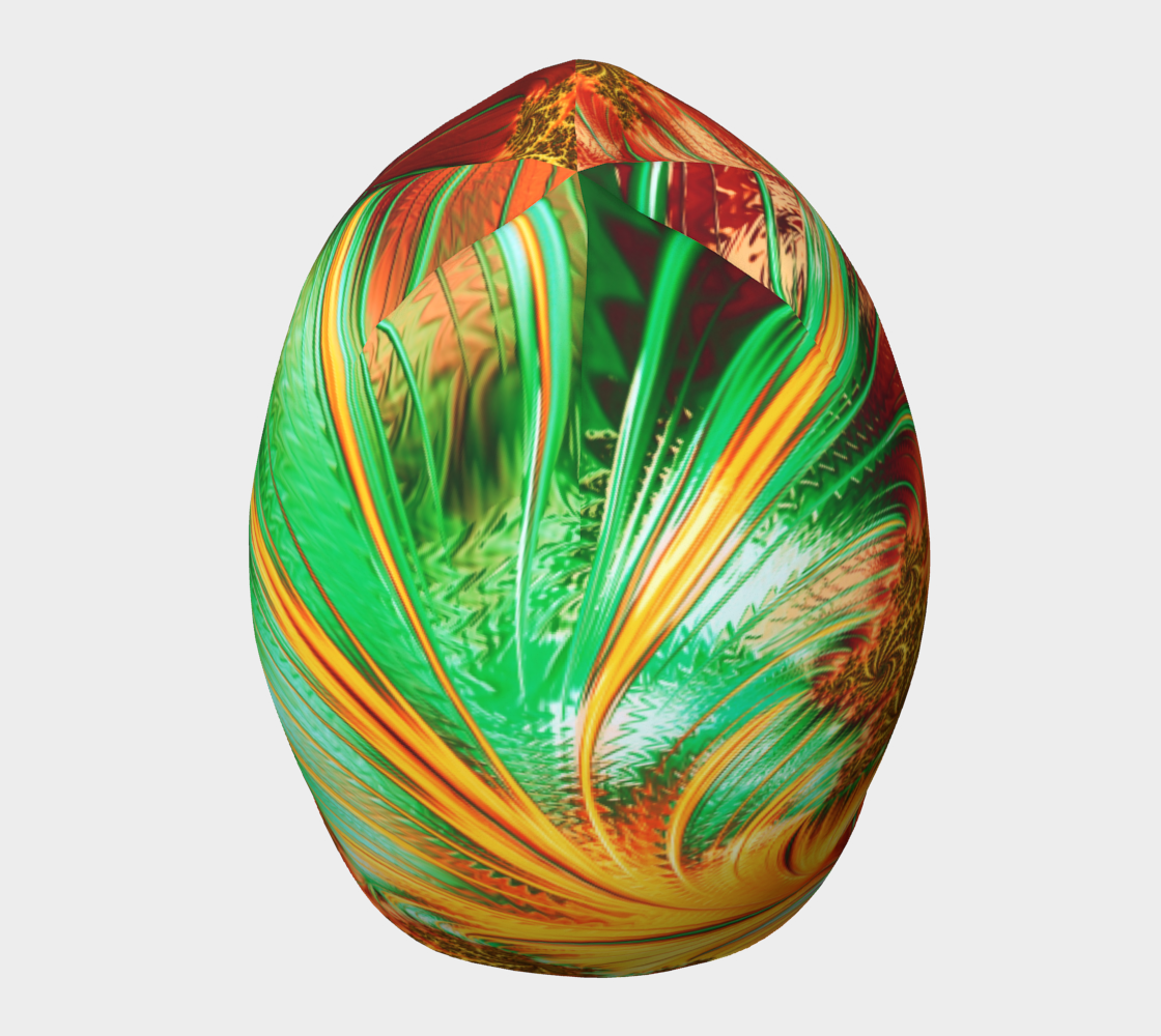Fractal CAPS FAB Vibe Green Orange (Baby, Youth, Adult) Beanie