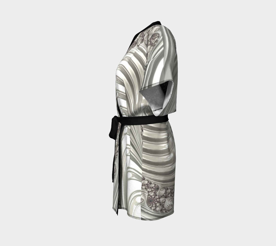WAVE WHITE KIMONO ROBE
