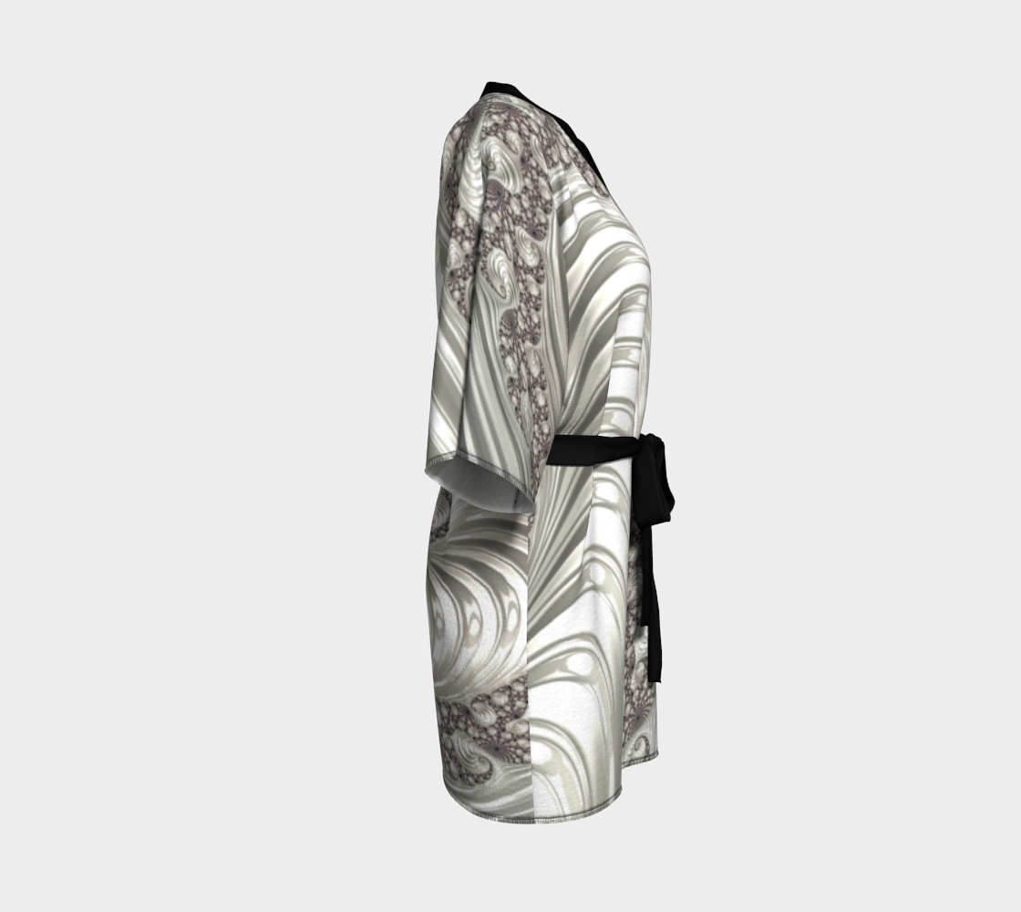 WAVE WHITE KIMONO ROBE