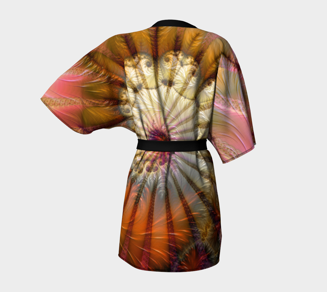 PIC PINK SILK KIMONO ROBE